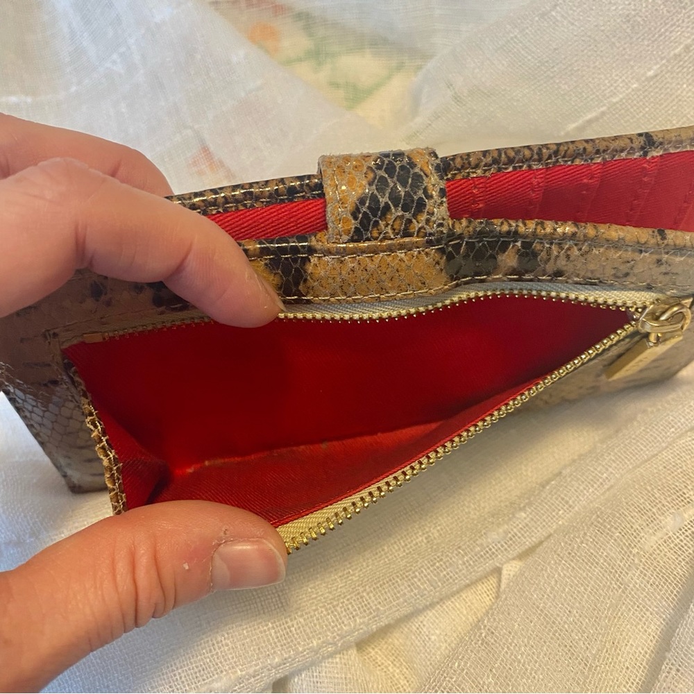 Hobo Brand Python Wallet/Billfold With Red Interi… - image 4